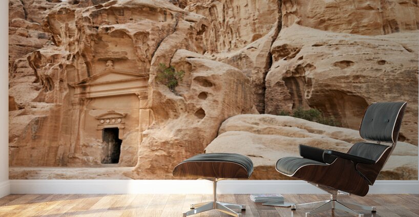 Exploring Little Petra archaeological site in Jordan Wall Murals