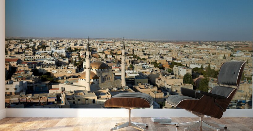 High view of Madabas cityscape in Jordan Wall Murals