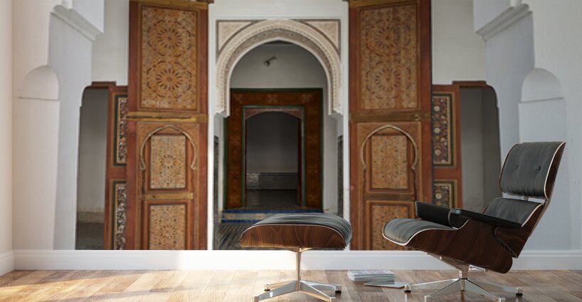 Visit Bahia Palace in Marrakesh Morocco during the day Wall Murals