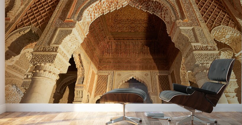 Exploring Saadian tombs in Marrakesh Morocco Wall Murals