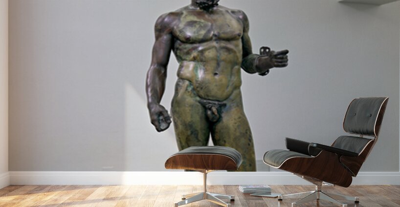 Riace Bronze statue B at National Museum of Magna Grecia in Cala Wall Murals
