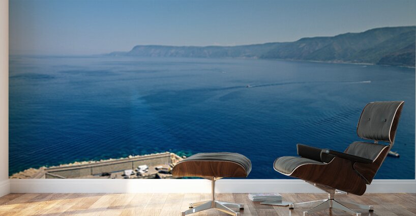 View of Chianalea harbor in Scilla Calabria Italy with boats Wall Murals