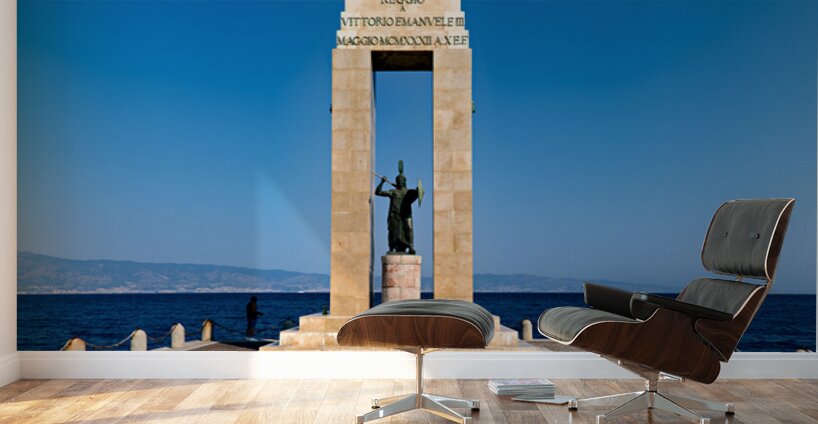 Monument to Vittorio Emanuele on the seafront in Reggio Calabria Wall Murals