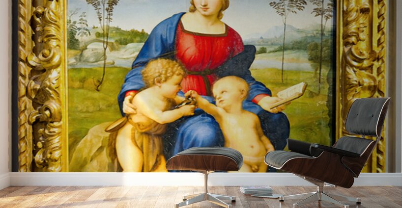Madonna with child by raffaello sanzio at uffizi gallery in flor Wall Murals