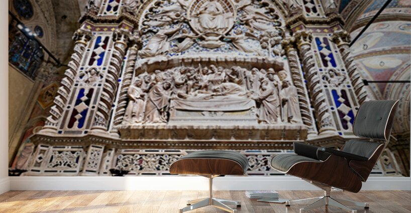 Orsanmichele church in Florence with Orsancagnas Tabernacle Wall Murals