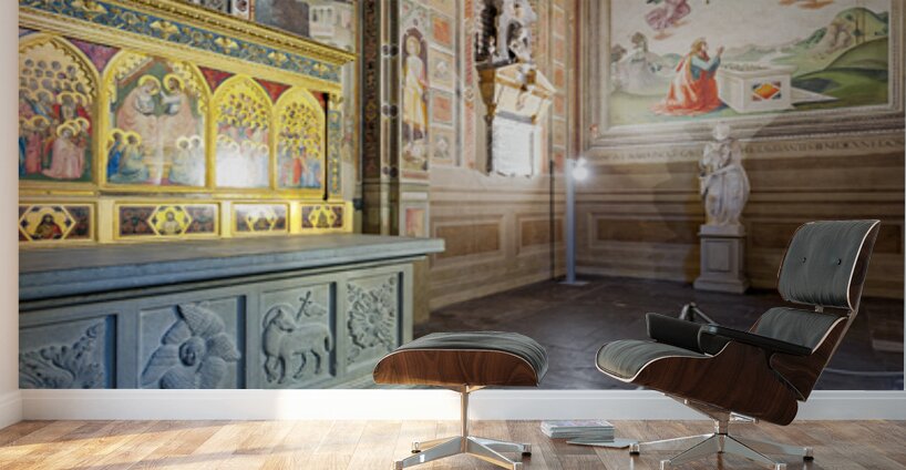 Basilica di Santa Croce interior in Florence Tuscany Italy Wall Murals