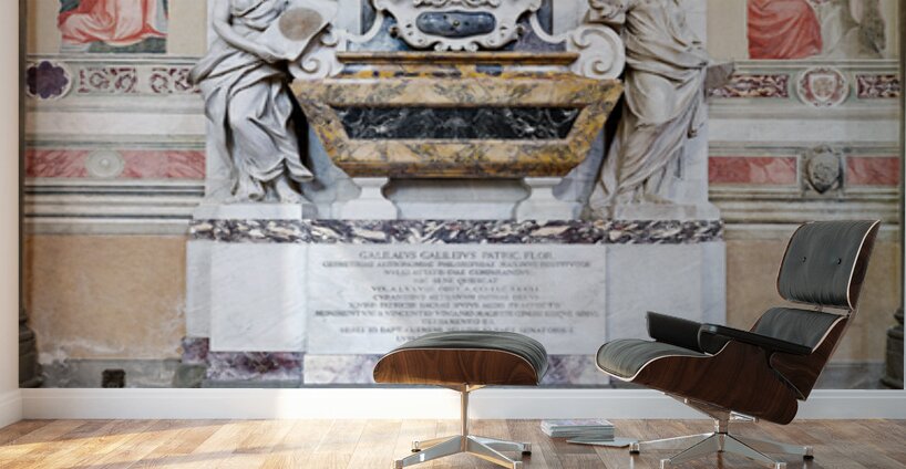 Visit Basilica di Santa Croce Florence: Galileos Tomb Wall Murals