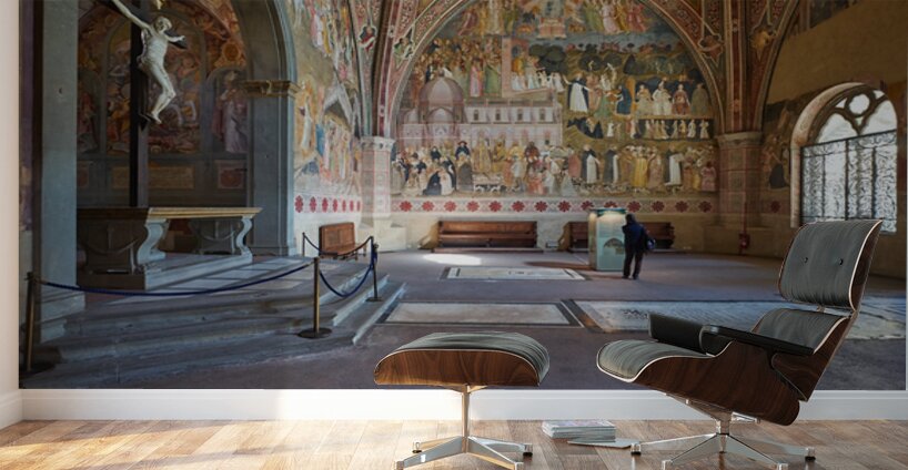 Visit to santa maria novella church in florence tuscany italy Wall Murals