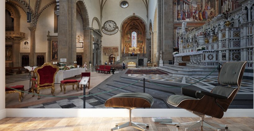 Visit to santa maria novella church in florence tuscany italy Wall Murals
