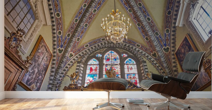 Visit to santa maria novella church in florence tuscany italy Wall Murals