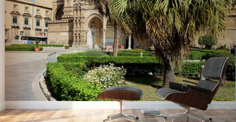 Palermo Cathedral surrounded by gardens in Sicily Italy Wall Murals