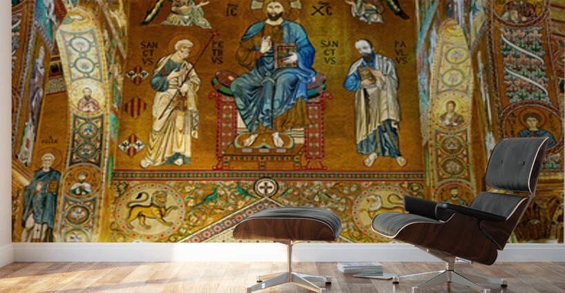 Cappella Palatina in Palermo shows historic art and architecture Wall Murals
