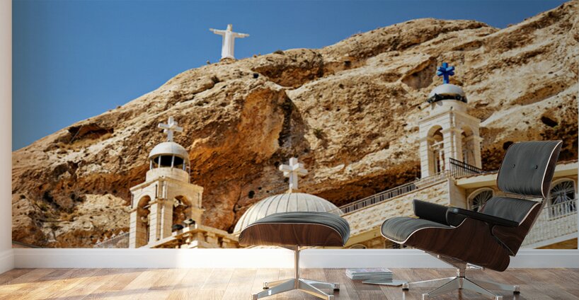 Visit to the convent of saint thecla in maaloula syria Wall Murals