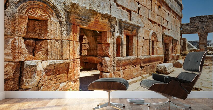 Exploring the ruins of Serjilla in northwestern Syria Wall Murals