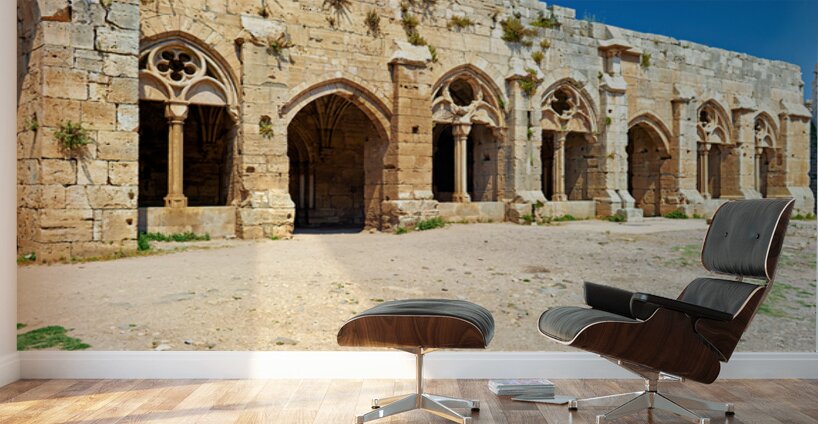 Exploring Krak des Chevaliers crusader castle in Syria Wall Murals