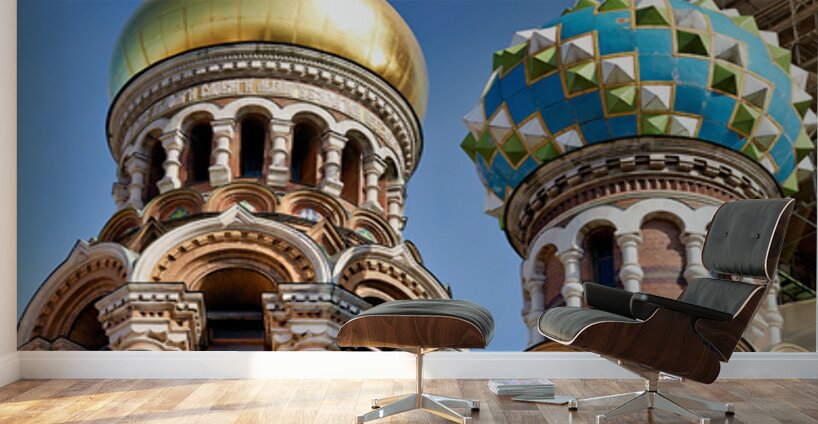 Church of the savior on the spilled blood in st. petersburg Wall Murals