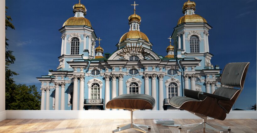 Visit to st. nicholas naval cathedral in st. petersburg Wall Murals