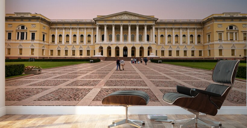 Visitors explore the Russian Museum in Saint Petersburg Wall Murals