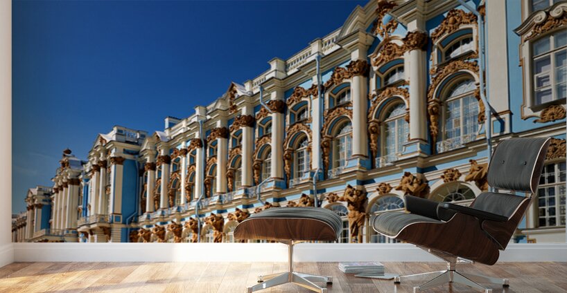 St. Petersburg shows Catherine Palace in clear sunlight Wall Murals
