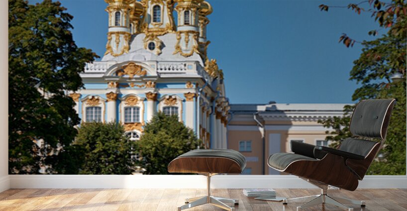Catherine palace in pushkin saint petersburg russia Wall Murals