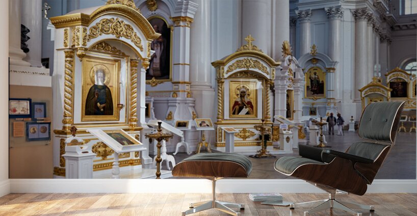 Exploring smolny convent in saint petersburg russia Wall Murals