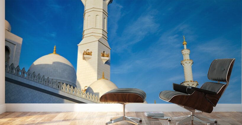Visit to the iconic Sheikh Zayed Grand Mosque in Abu Dhabi Wall Murals