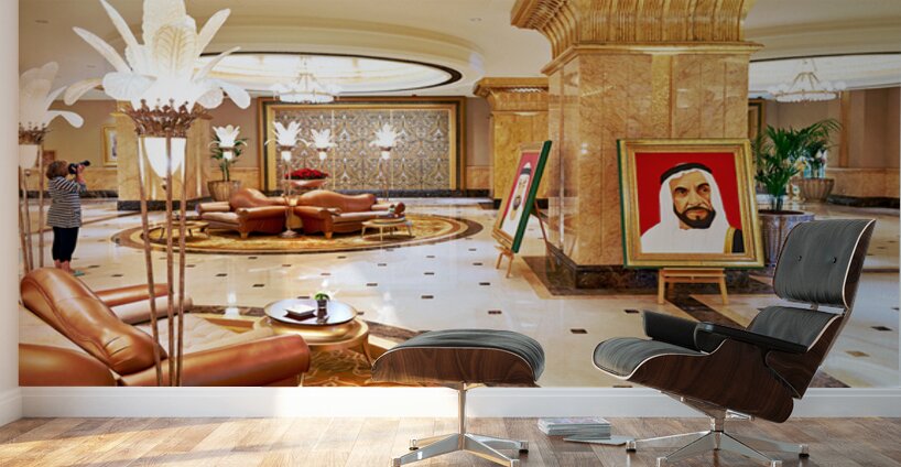 Details of the Abu Dhabi Emirates Palace Hotel lobby area Wall Murals