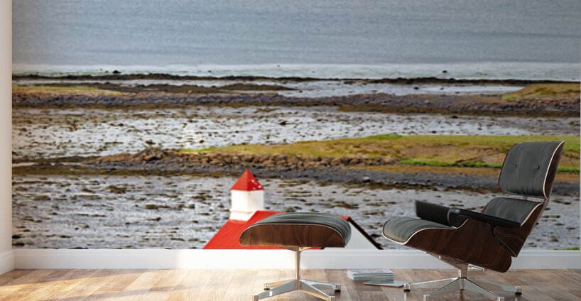 Church located in the western fjords of Iceland near the sea Wall Murals