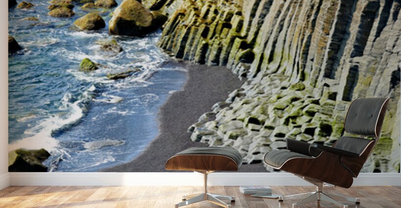 Exploring arnarstapi cliff and beach in iceland Wall Murals