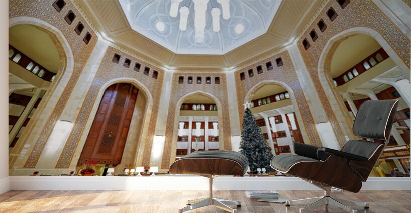 Lobby area of Al Bustan luxury hotel in Muscat Oman Wall Murals