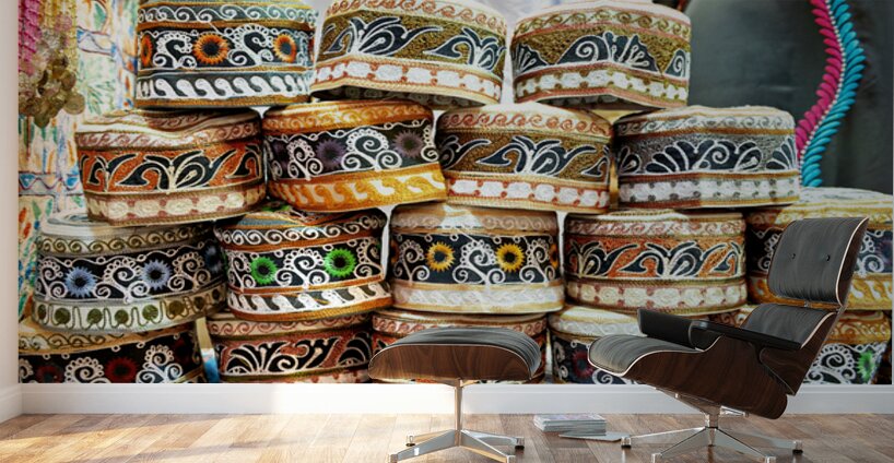 Artisan crafts in Muscat Oman showcase traditional design Wall Murals
