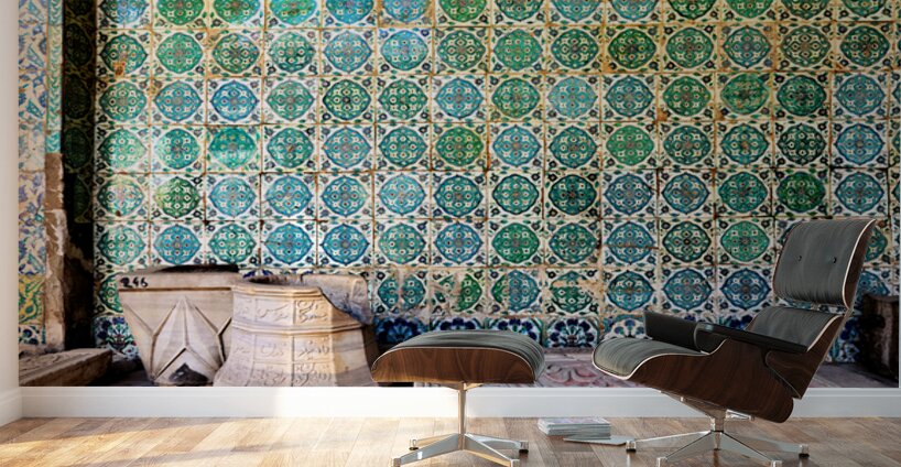 Exploring mosaic tiles and stone work in Topkapi Palace Wall Murals