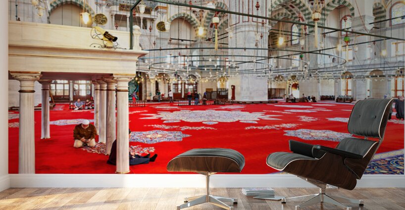 Visit to the fatih mosque in istanbul turkey Wall Murals