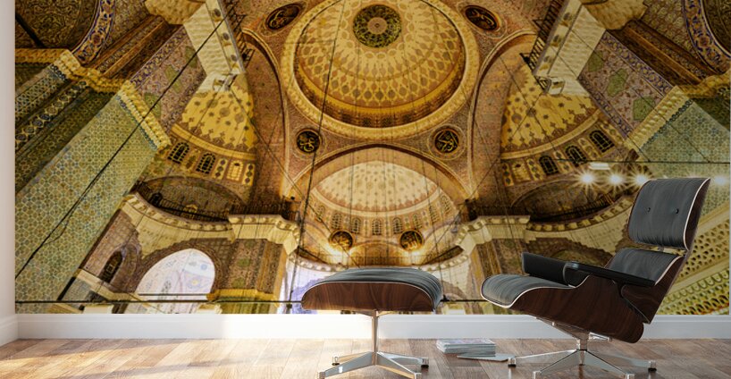 Visit to suleymaniye mosque in istanbul turkey Wall Murals