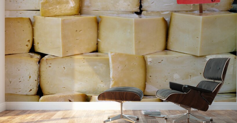 Cheese stall in Grand Bazaar of Istanbul Turkey Wall Murals