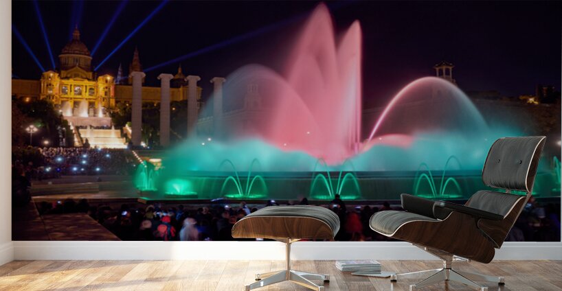 Montjuics Magic Fountain features a light show Wall Murals