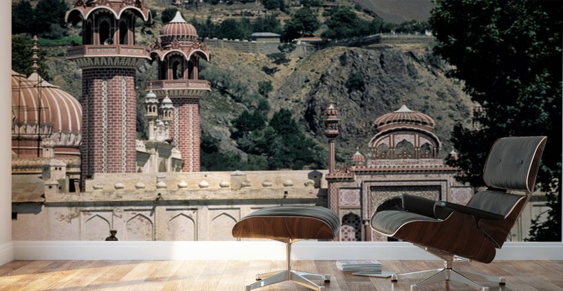 Beautiful architecture in Pakistans mountainous region Wall Murals