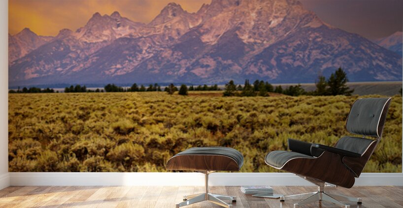 Grand Teton National Park view during the evening light Wall Murals