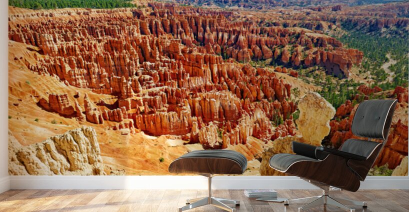 View from inspiration point in bryce canyon national park Wall Murals