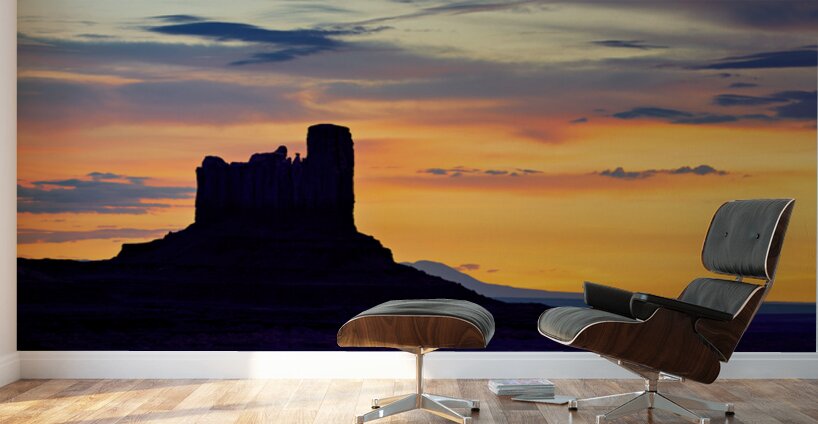 Sunset over monument valley in national park usa Wall Murals