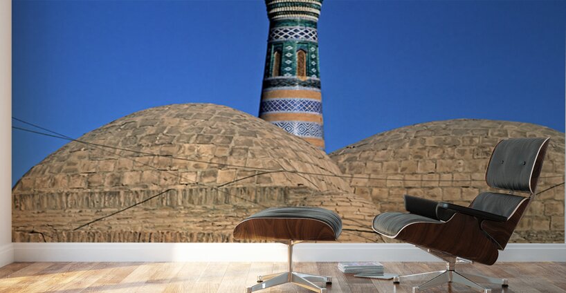 Exploring the historic architecture of Khiva in Uzbekistan Wall Murals