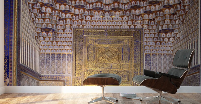 Details of a historic structure in Samarkand Uzbekistan Wall Murals