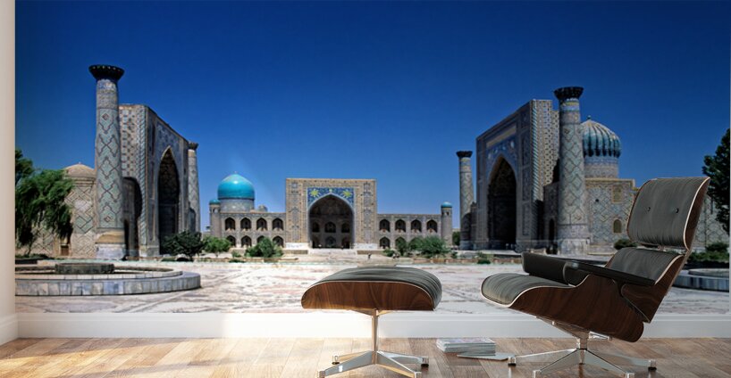 Registan in Samarkand showcases historical architecture Wall Murals