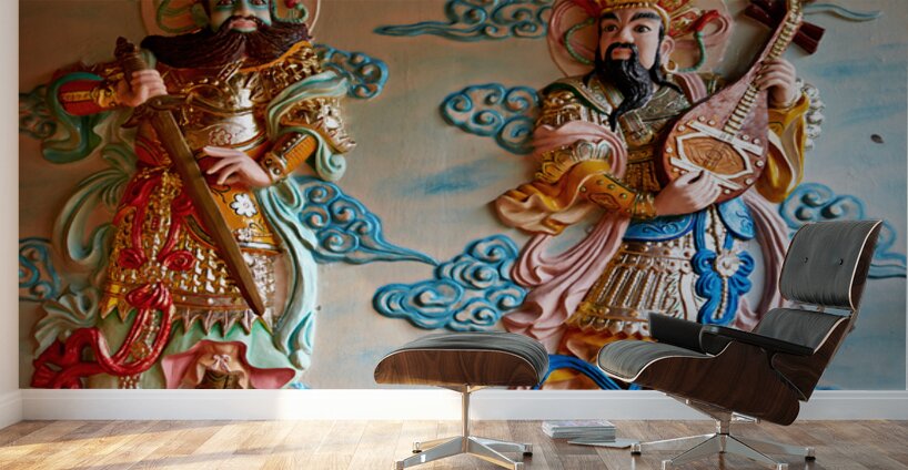 Art of Vietnamese gods in Ho Chi Minh City Wall Murals