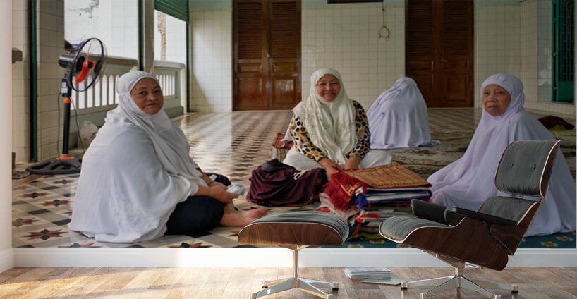 Women in traditional dress in Ho Chi Minh City Vietnam Wall Murals
