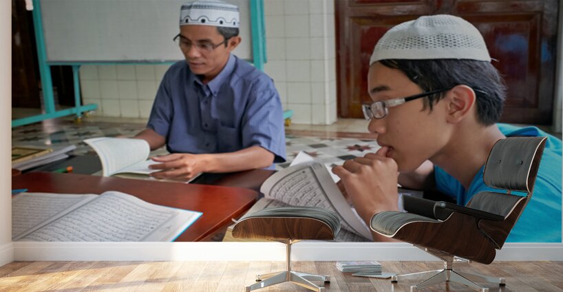Learning together in a classroom in Ho Chi Minh City Wall Murals