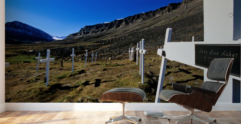 Memorial site in Longyearbyen Svalbard Archipelago Norway Wall Murals