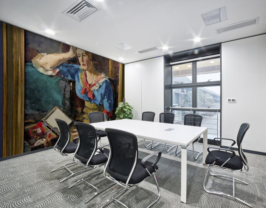 Egon Schiele - Seated Woman in a Blue House 1912 - Belvedere Museum Vienna Austria Wall Printing