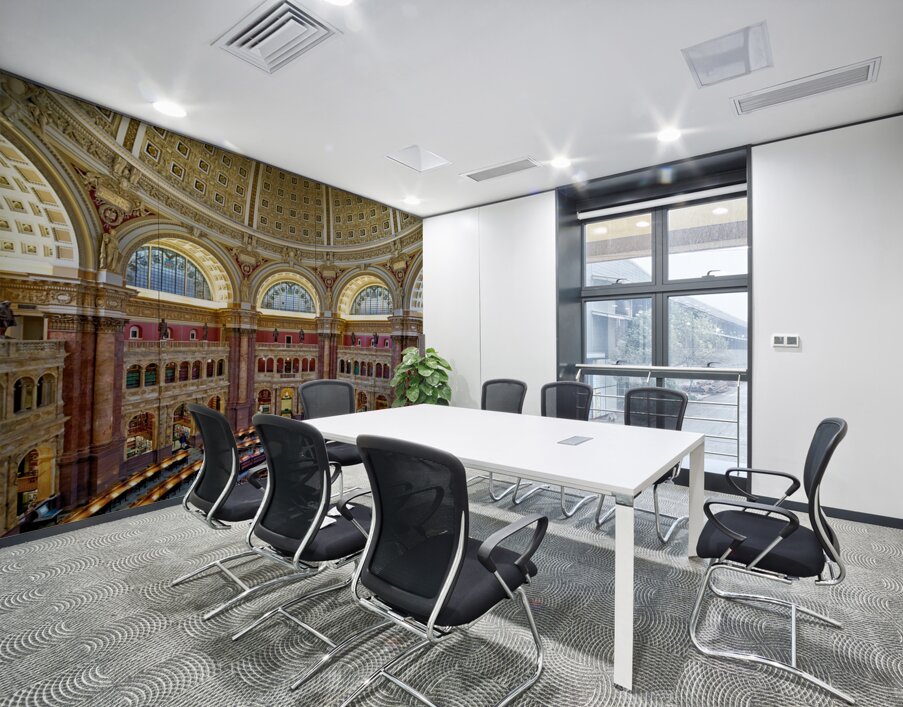 Inside the Library of Congress. The Reading Hall. Washington D.C. Wall Printing