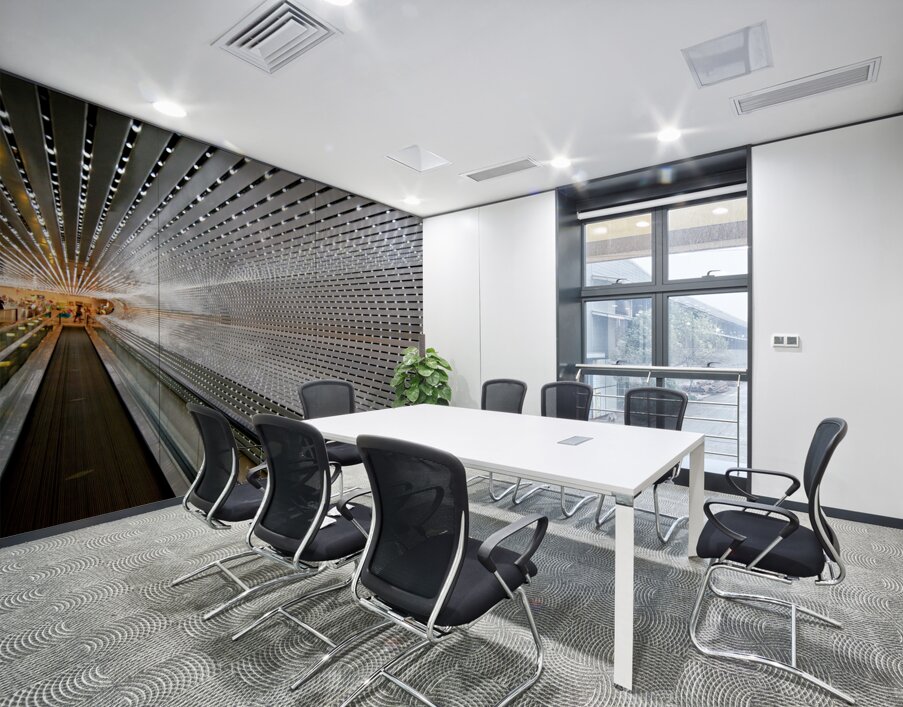 The walkway connecting East and West Buildings of the National Gallery of Art. Washington D.C. Wall Printing